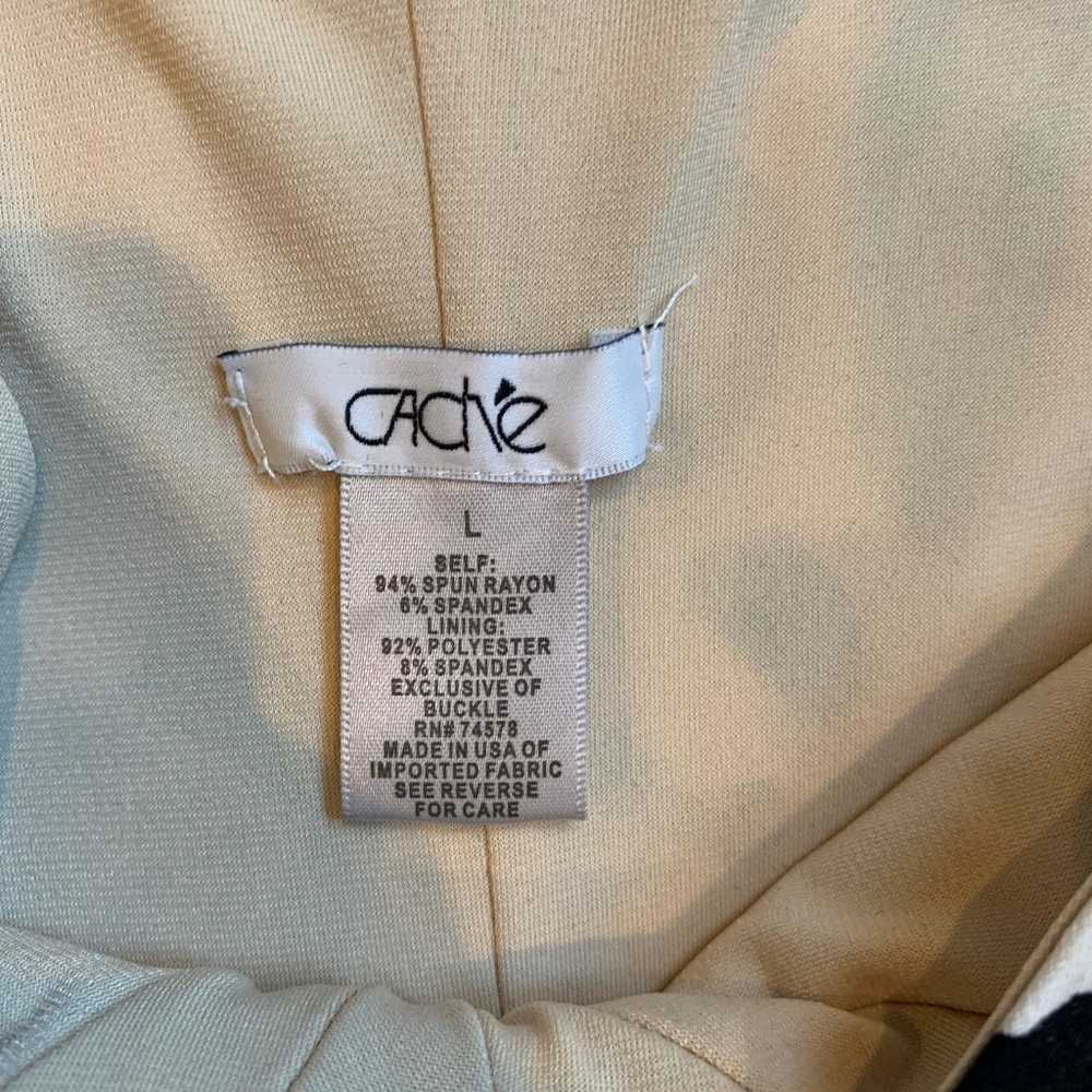 Cache Leopard Print Sleeveless Top Sz L - image 5